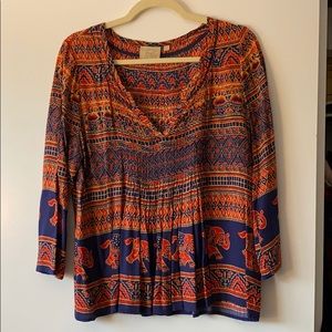 Anthropologie: Boho Chic Funky Blouse